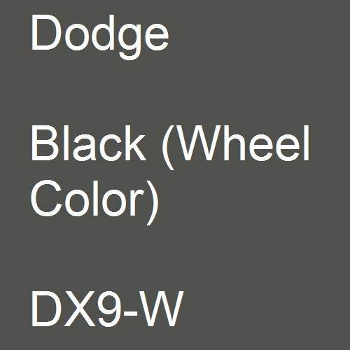 Dodge, Black (Wheel Color), DX9-W.
